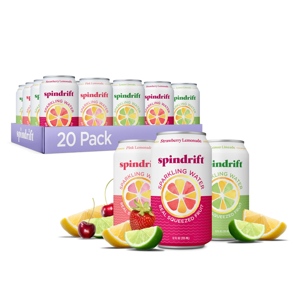 Spindrift Sparkling Water Variety Pack with Real Fruit
