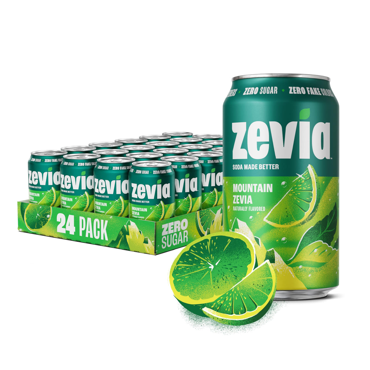 Zevia Zero Calorie Vanilla Cola Soda with Natural Flavors