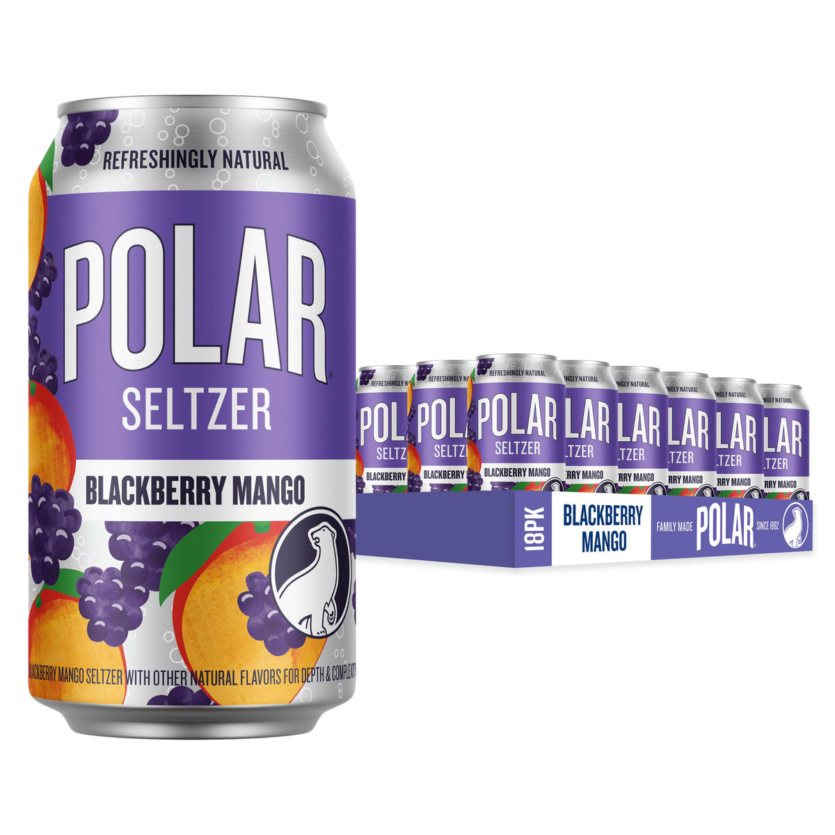 Polar Seltzer Water with Crisp Refreshing Bubbles