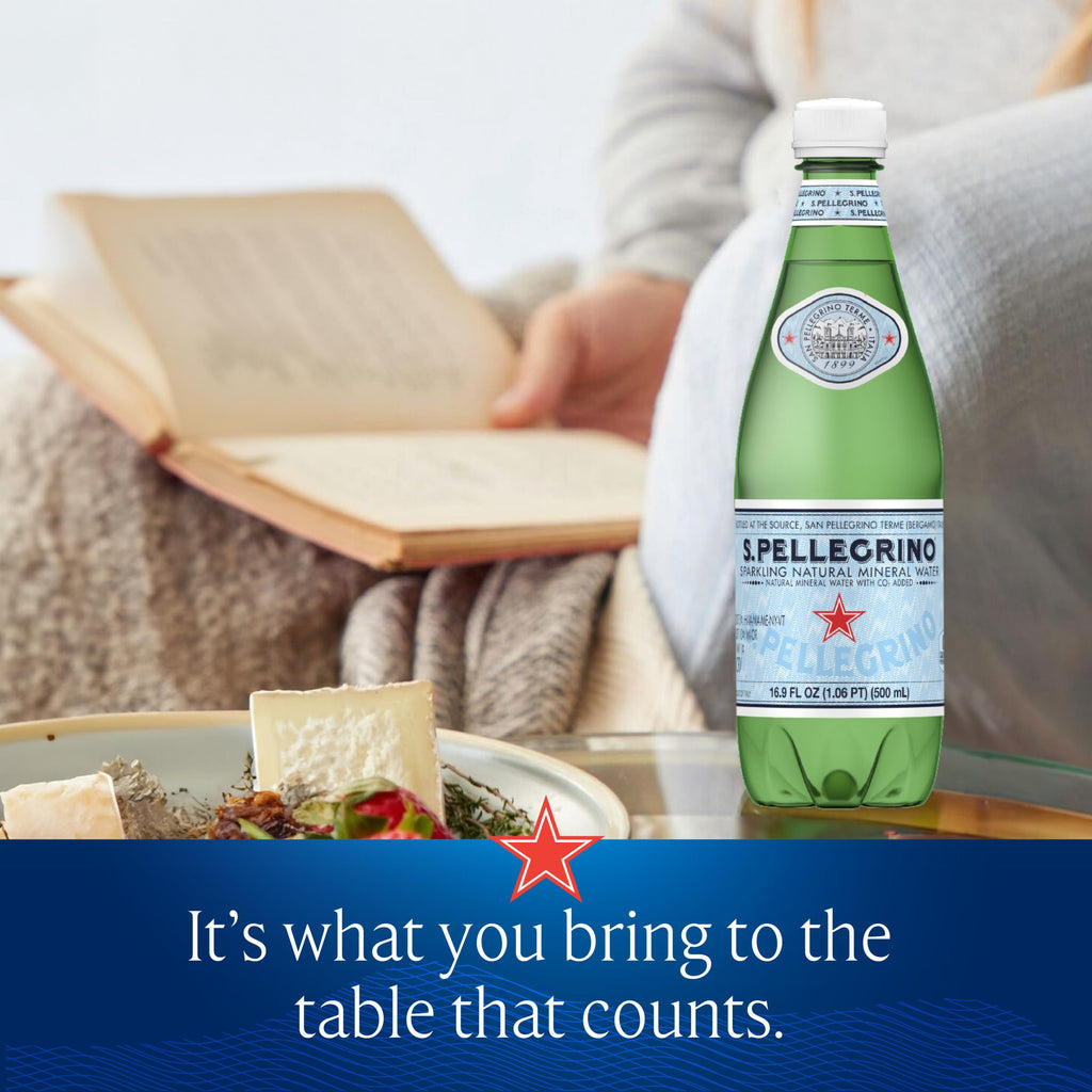 S.Pellegrino Sparkling Natural Mineral Water 16.9 oz, 12 Pack
