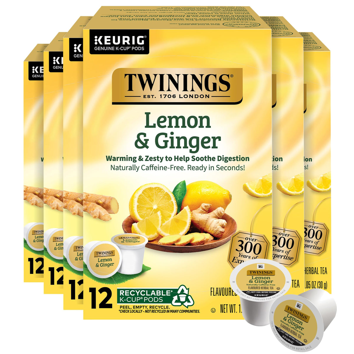Twinings Chocolate Chai Latte Tea K-Cup Pods for Keurig, 22 Count (Pack of 1), Velvety Smooth Cocoa with Real Spiced Tea, Caffeinated, Enjoy Hot or Iced