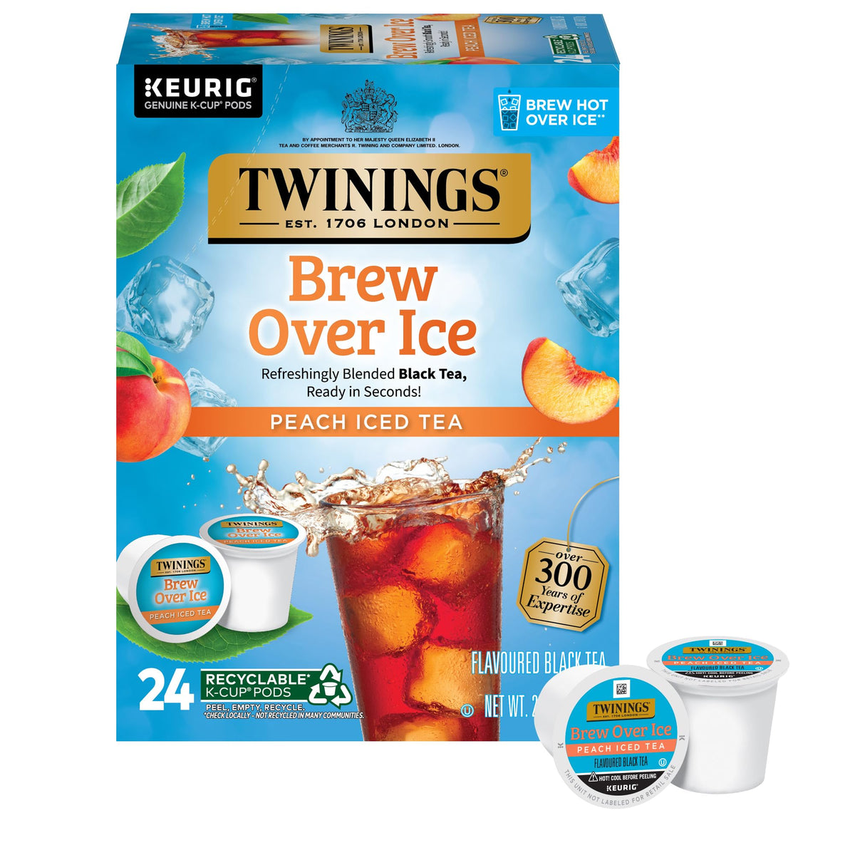 Twinings Chocolate Chai Latte Tea K-Cup Pods for Keurig, 22 Count (Pack of 1), Velvety Smooth Cocoa with Real Spiced Tea, Caffeinated, Enjoy Hot or Iced