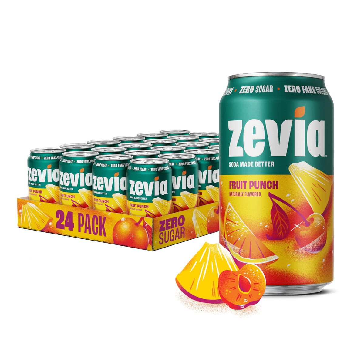 Zevia Zero Calorie Vanilla Cola Soda with Natural Flavors