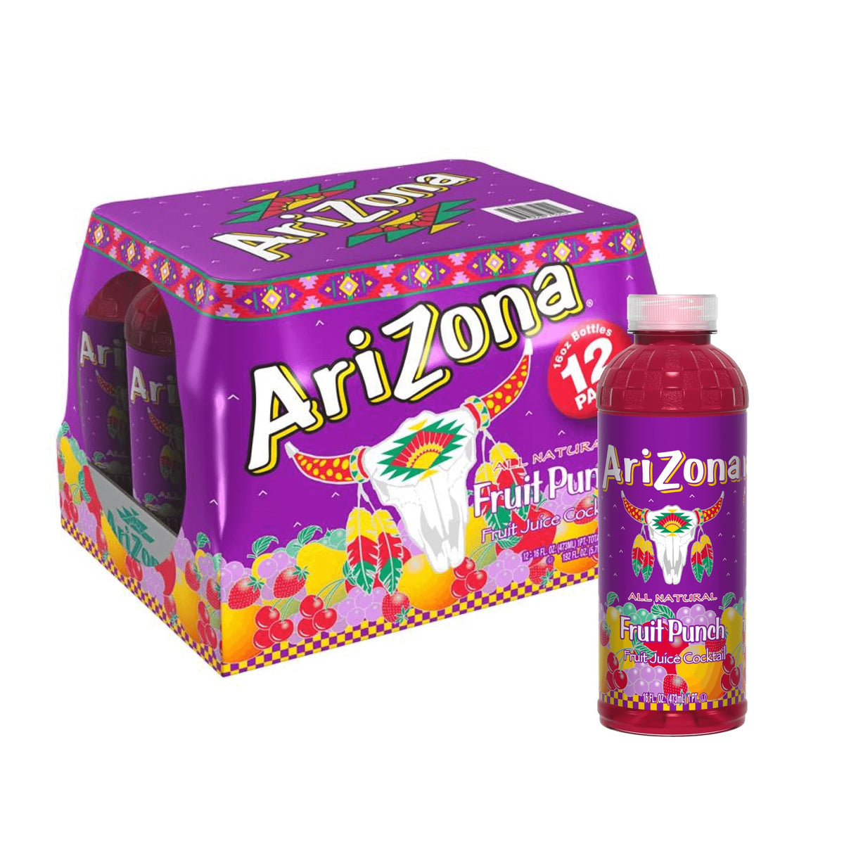 AriZona Fruit Juice Cocktail with Refreshing Fruit Flavor