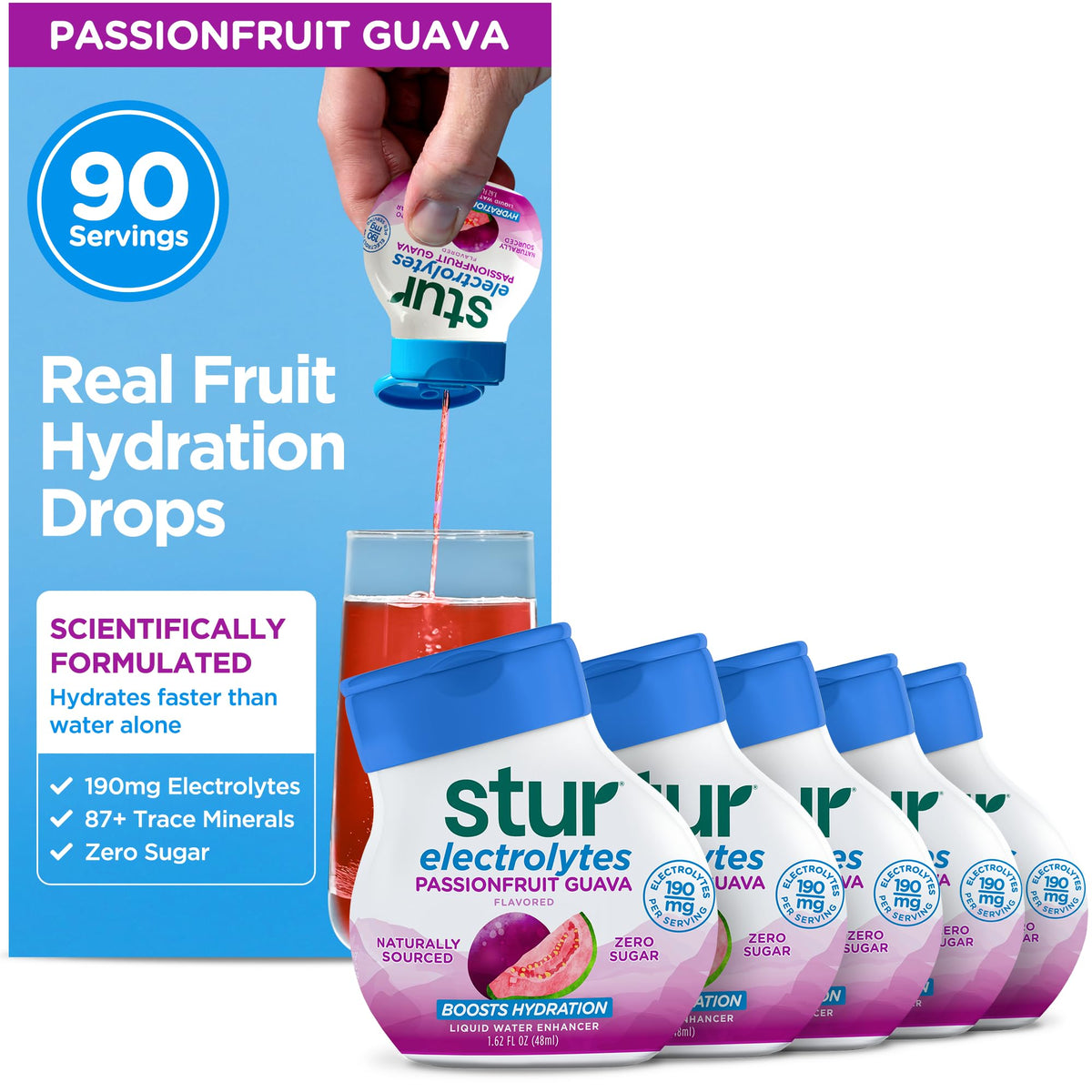 Stur Liquid Water Enhancer Variety Pack with Natural Flavors
