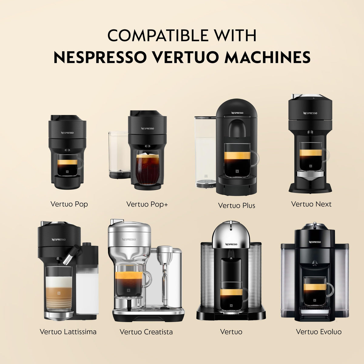 Nespresso Vertuo, Double Espresso Scuro, Dark Roast, 30-Count Espresso Pods