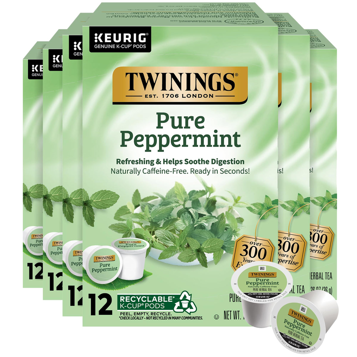 Twinings Chocolate Chai Latte Tea K-Cup Pods for Keurig, 22 Count (Pack of 1), Velvety Smooth Cocoa with Real Spiced Tea, Caffeinated, Enjoy Hot or Iced