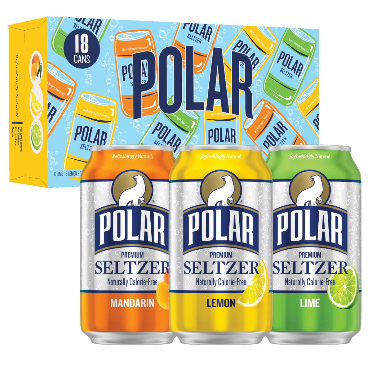 Polar Seltzer Water Crowd-Pleaser Variety Pack