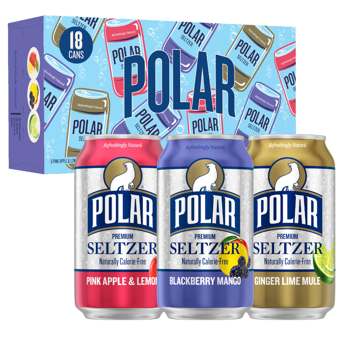 Polar Seltzer Water Crowd-Pleaser Variety Pack