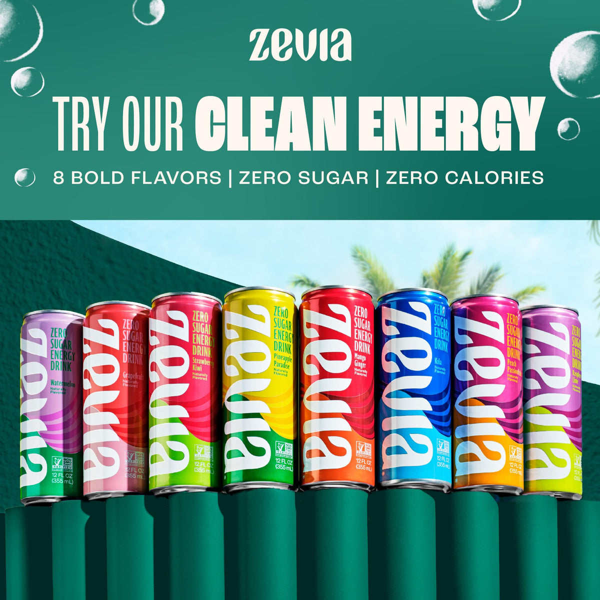 Zevia Zero Calorie Cola Soda with Natural Flavors
