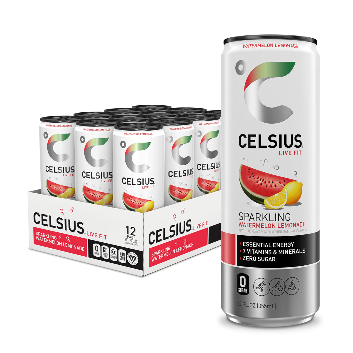 CELSIUS Sugar Free Energy Drink, 12 Fl Oz (Pack of 12)