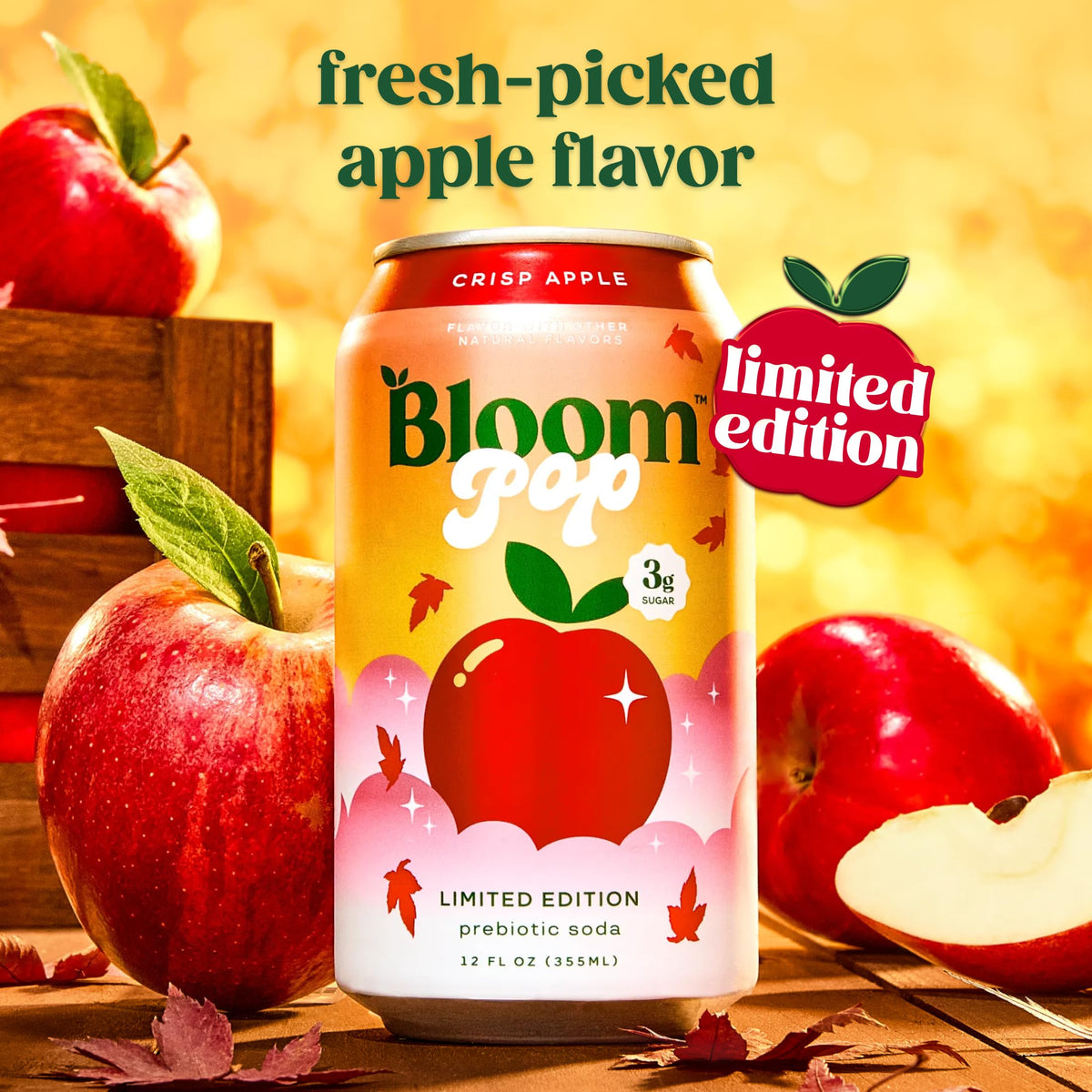 Bloom Pop Sparkling Prebiotic Soda Variety Pack