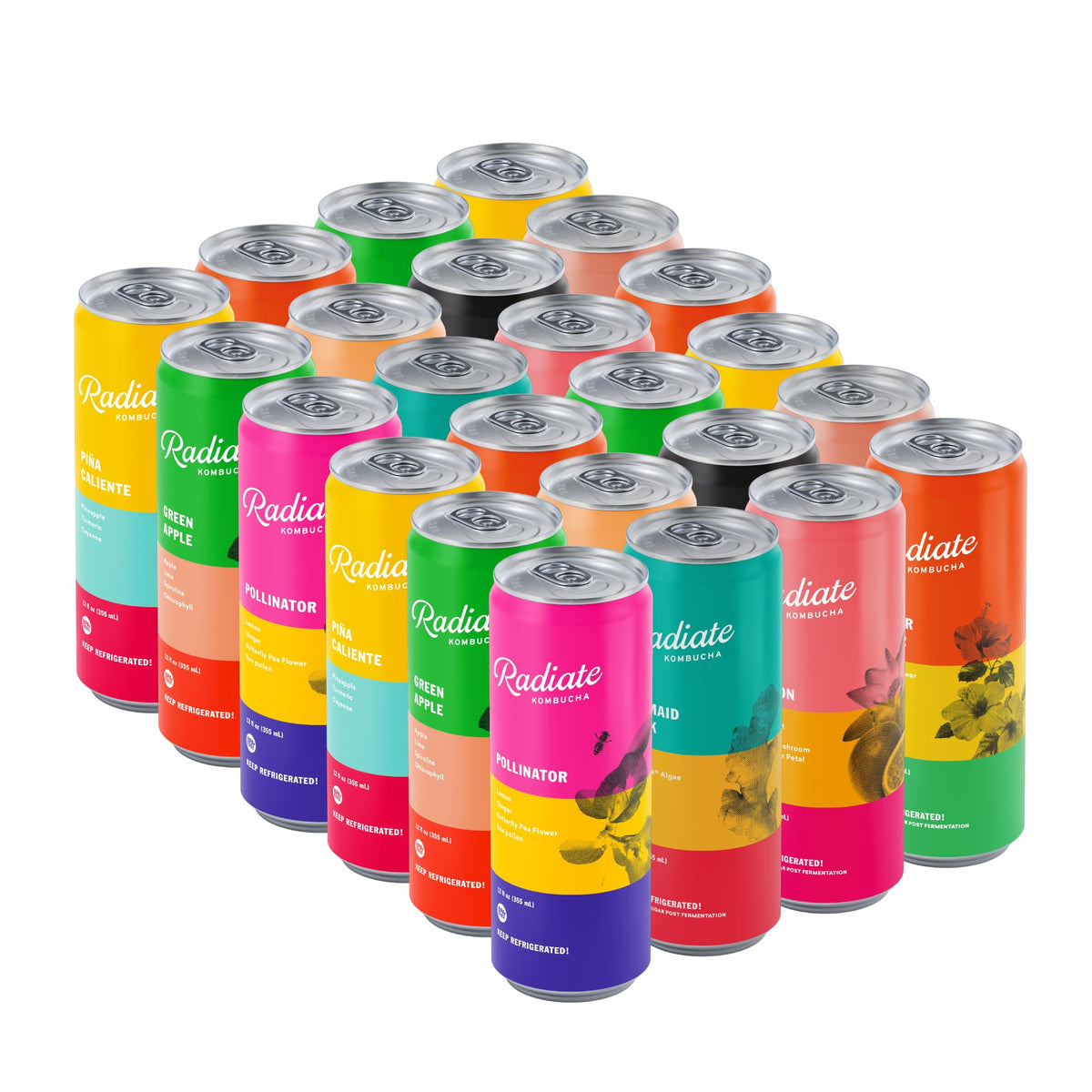 Radiate Organic Raw Kombucha Probiotic Tea Drink