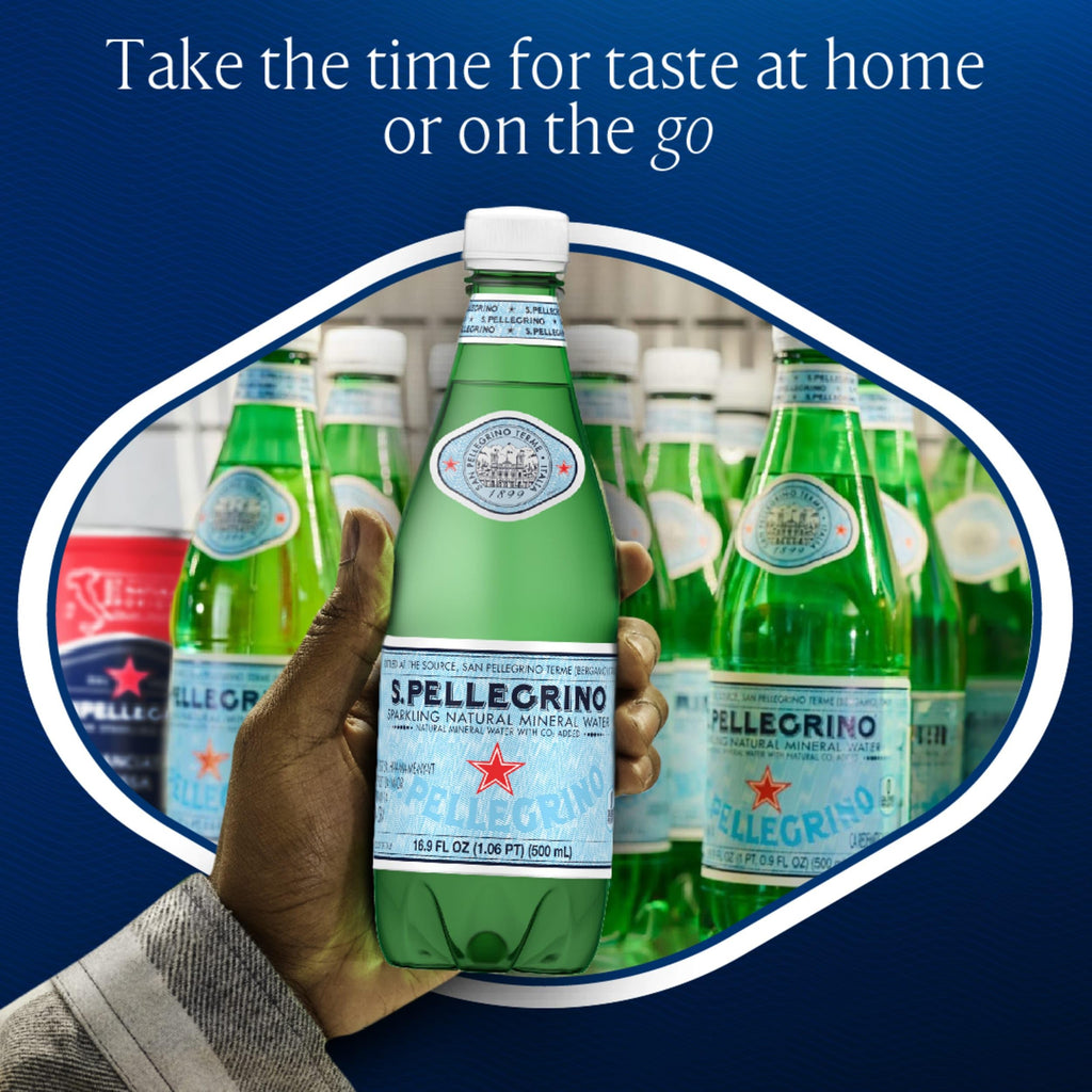 S.Pellegrino Sparkling Natural Mineral Water 16.9 oz, 12 Pack