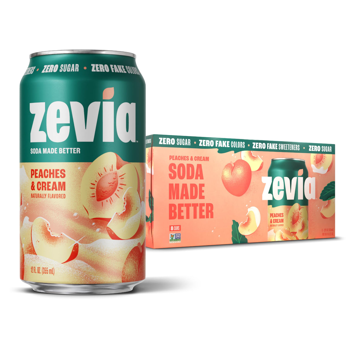 Zevia Zero Calorie Cola Soda with Natural Flavors