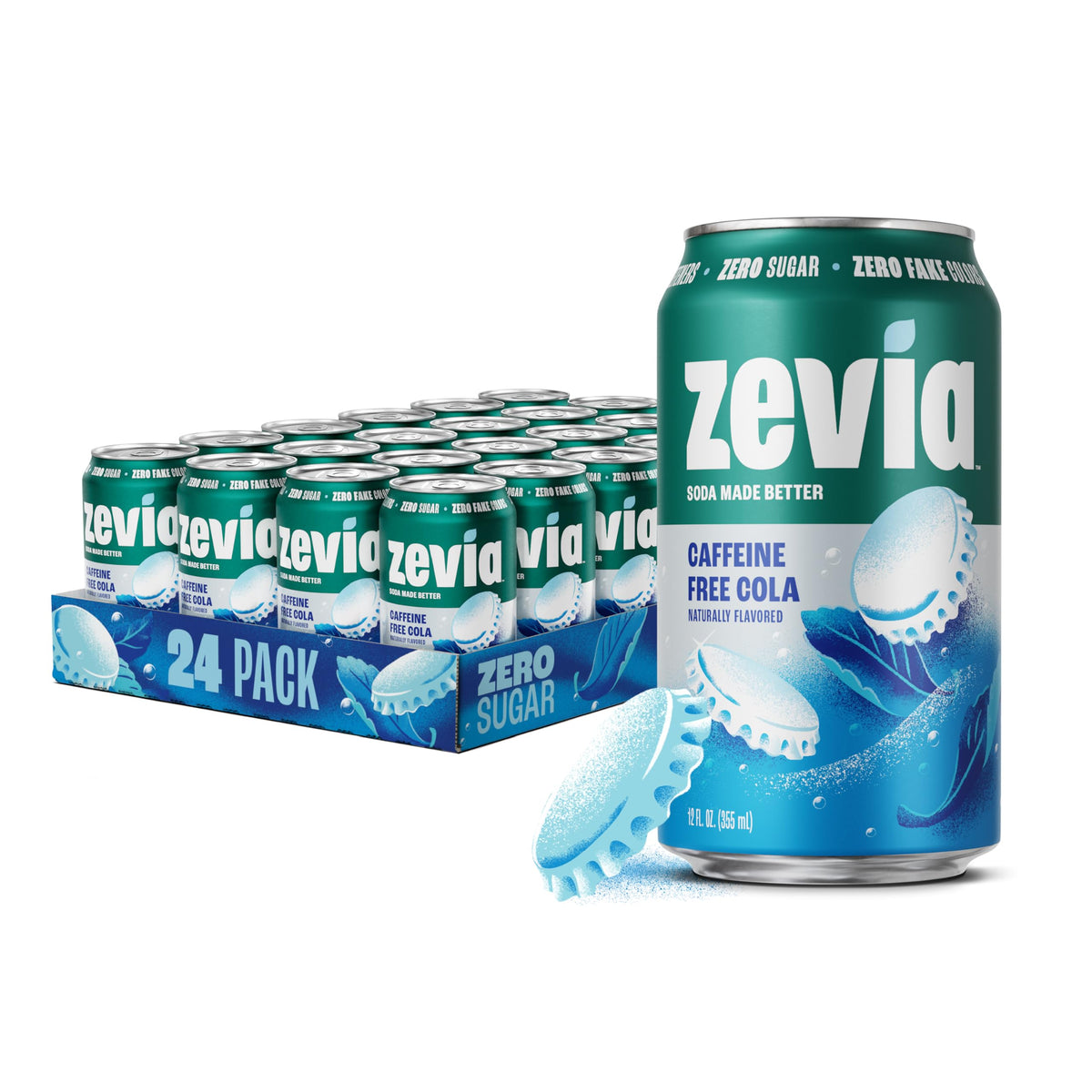 Zevia Zero Calorie Vanilla Cola Soda with Natural Flavors