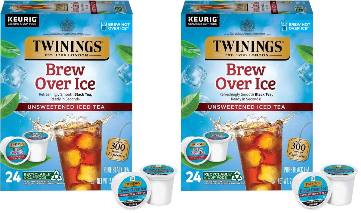 Twinings Chocolate Chai Latte Tea K-Cup Pods for Keurig, 22 Count (Pack of 1), Velvety Smooth Cocoa with Real Spiced Tea, Caffeinated, Enjoy Hot or Iced