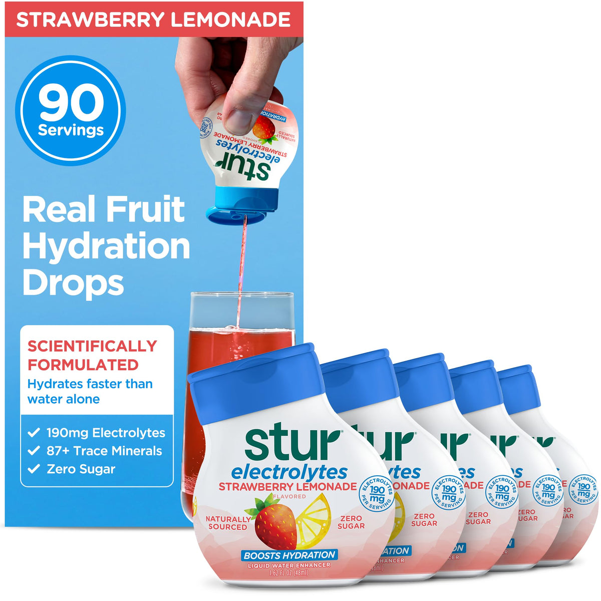 Stur Liquid Water Enhancer Variety Pack with Natural Flavors