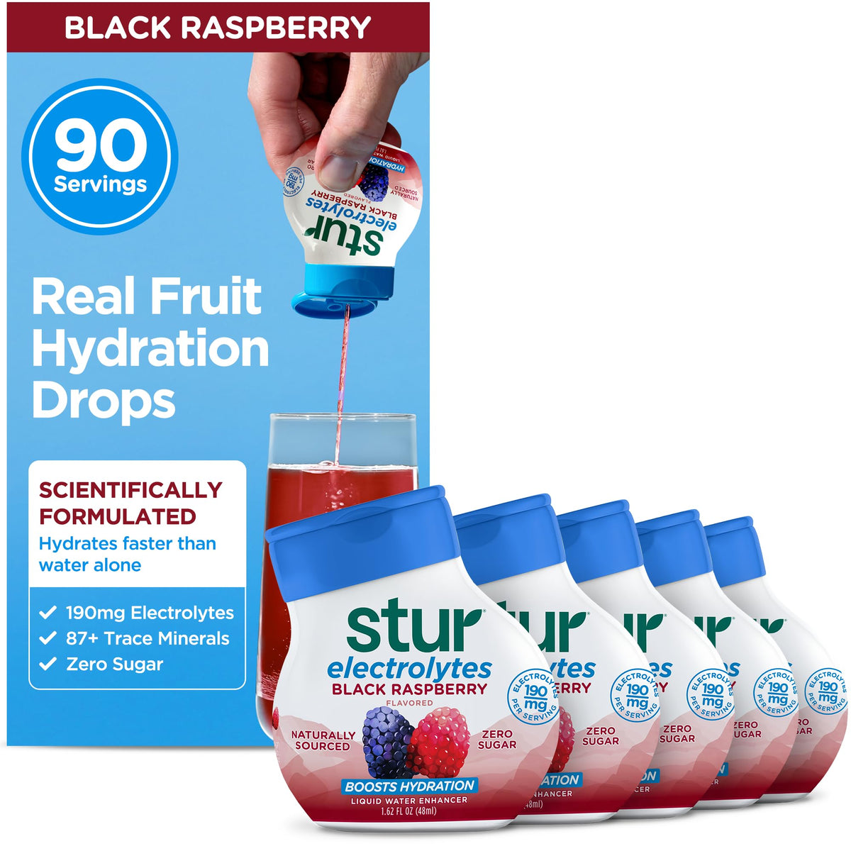 Stur Liquid Water Enhancer Variety Pack with Natural Flavors