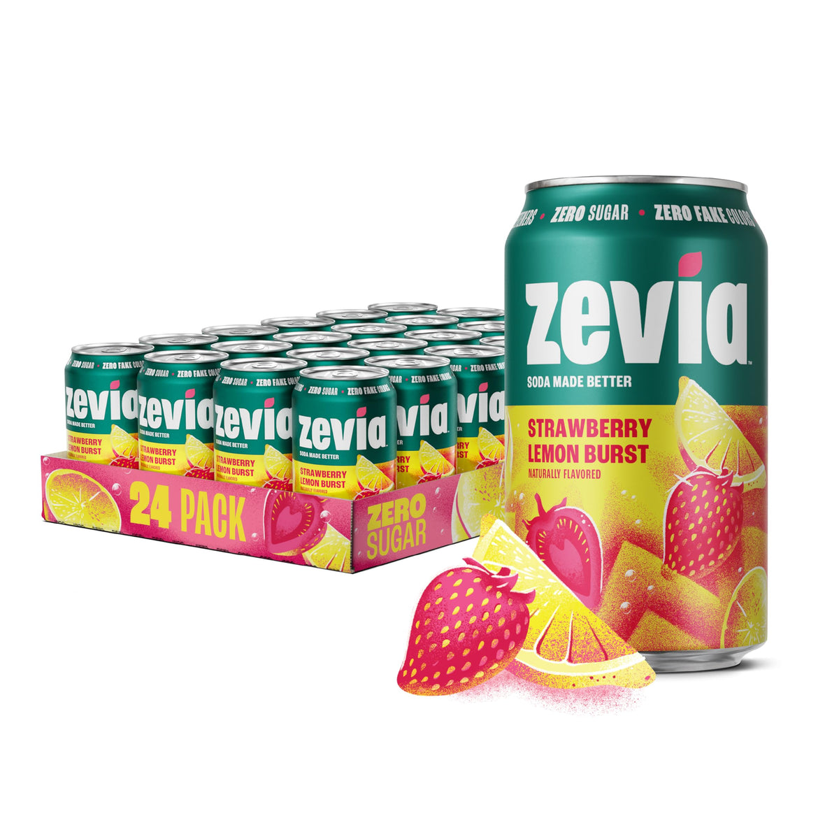 Zevia Zero Calorie Vanilla Cola Soda with Natural Flavors