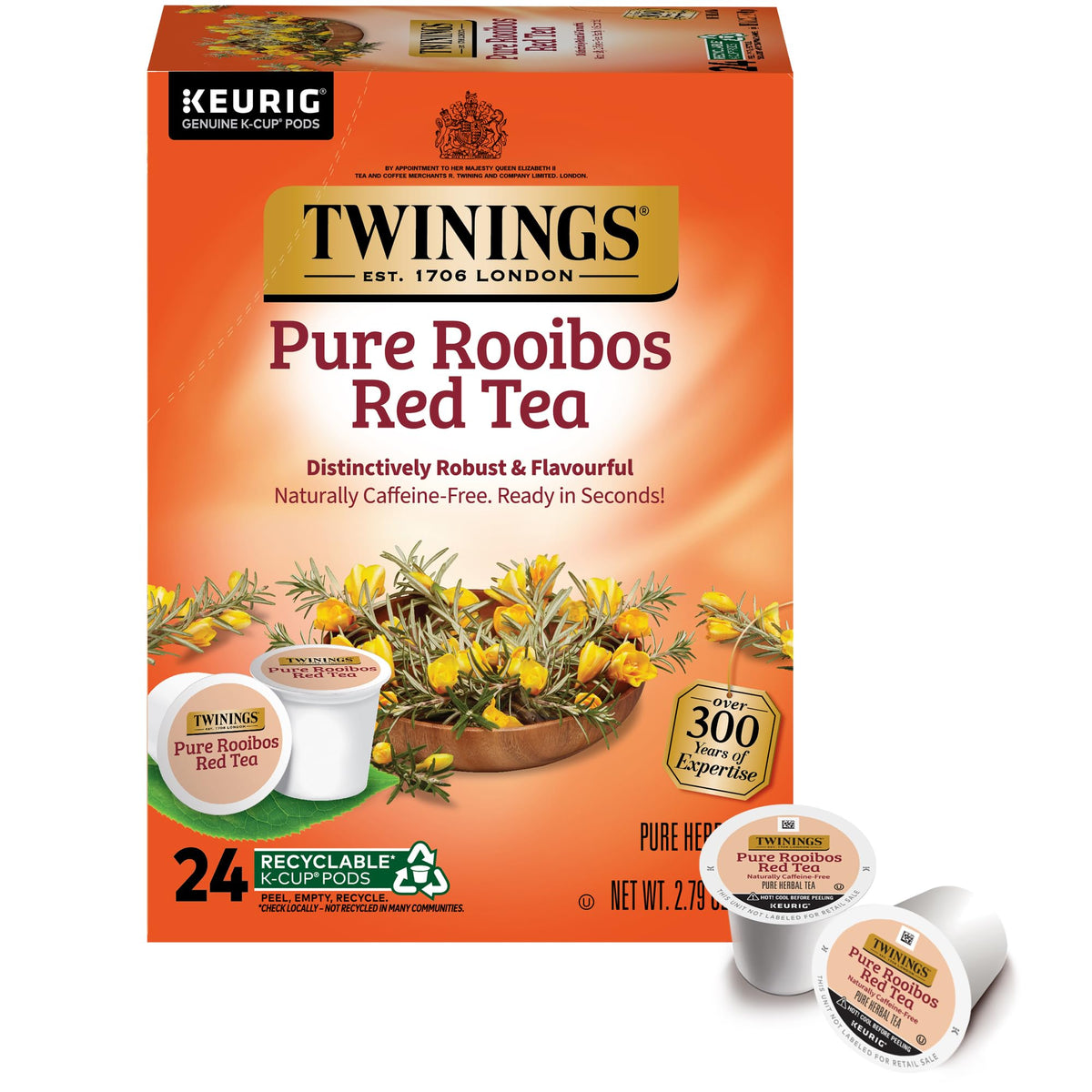 Twinings Chocolate Chai Latte Tea K-Cup Pods for Keurig, 22 Count (Pack of 1), Velvety Smooth Cocoa with Real Spiced Tea, Caffeinated, Enjoy Hot or Iced