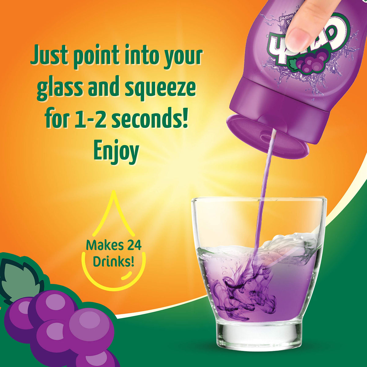 Crush Liquid Water Enhancer with Improved Flavor Formula