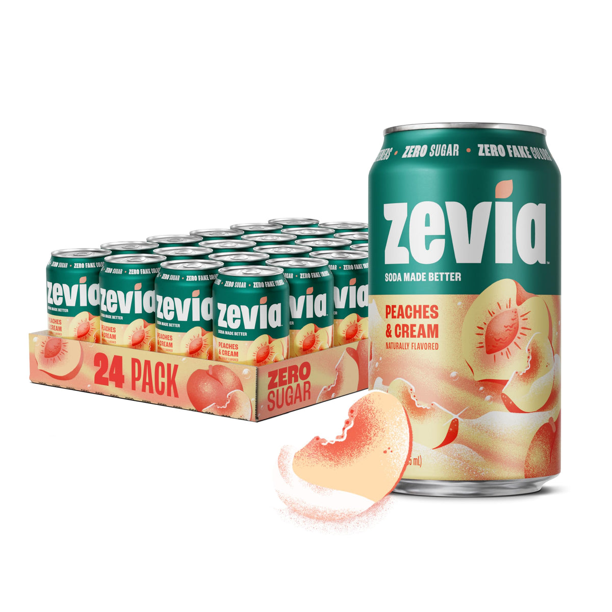 Zevia Zero Calorie Vanilla Cola Soda with Natural Flavors