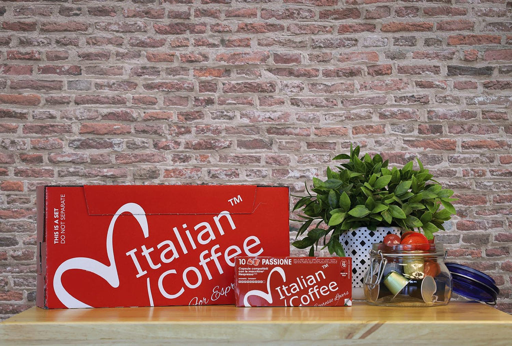 Italian Coffee for Espresso Lovers capsules compatible with Nespresso Original Line machines