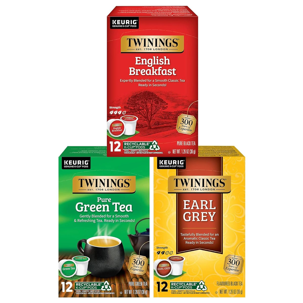 Twinings Chocolate Chai Latte Tea K-Cup Pods for Keurig, 22 Count (Pack of 1), Velvety Smooth Cocoa with Real Spiced Tea, Caffeinated, Enjoy Hot or Iced