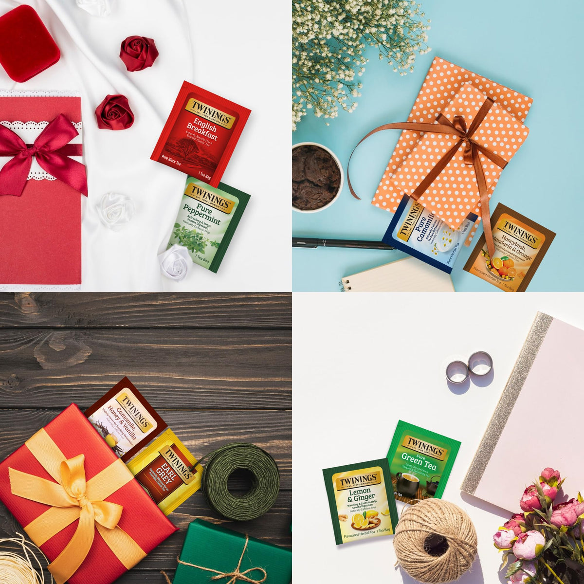 Twinings 48 Tea Bags Herbal Variety Pack – Assorted Flavors, Caffeine-Free, Individually Wrapped, Perfect Tea for Any Occasion