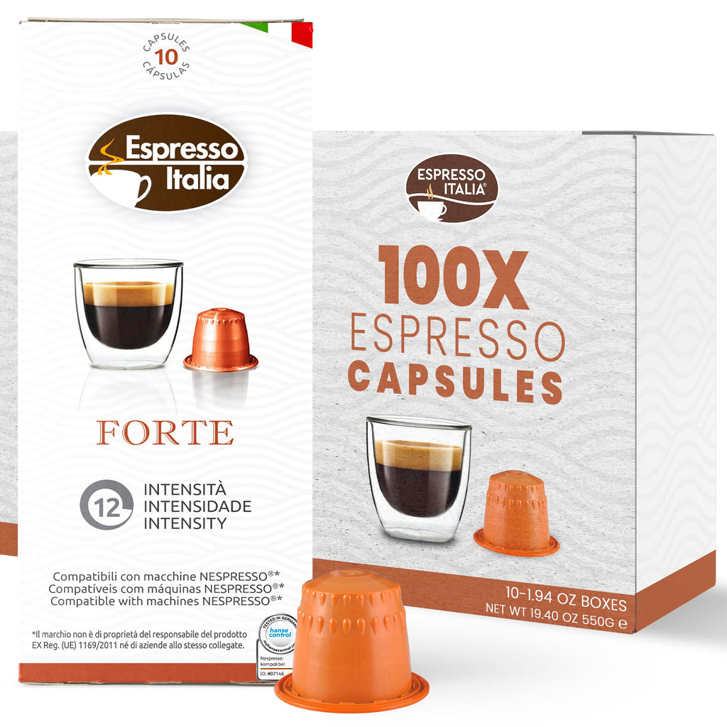Espresso Italia Italian Coffee Pods compatible with Nespresso Original Line Machines, BPA-Free Capsules Made in Italy