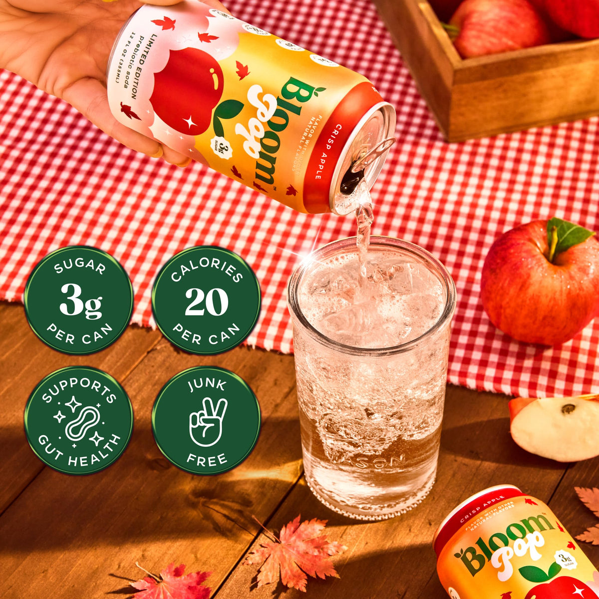 Bloom Pop Sparkling Prebiotic Soda Variety Pack