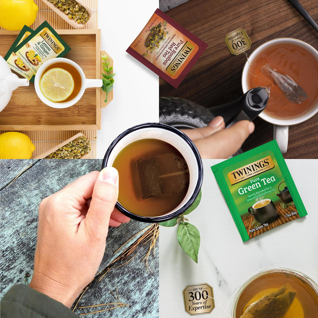 Twinings 48 Tea Bags Herbal Variety Pack – Assorted Flavors, Caffeine-Free, Individually Wrapped, Perfect Tea for Any Occasion