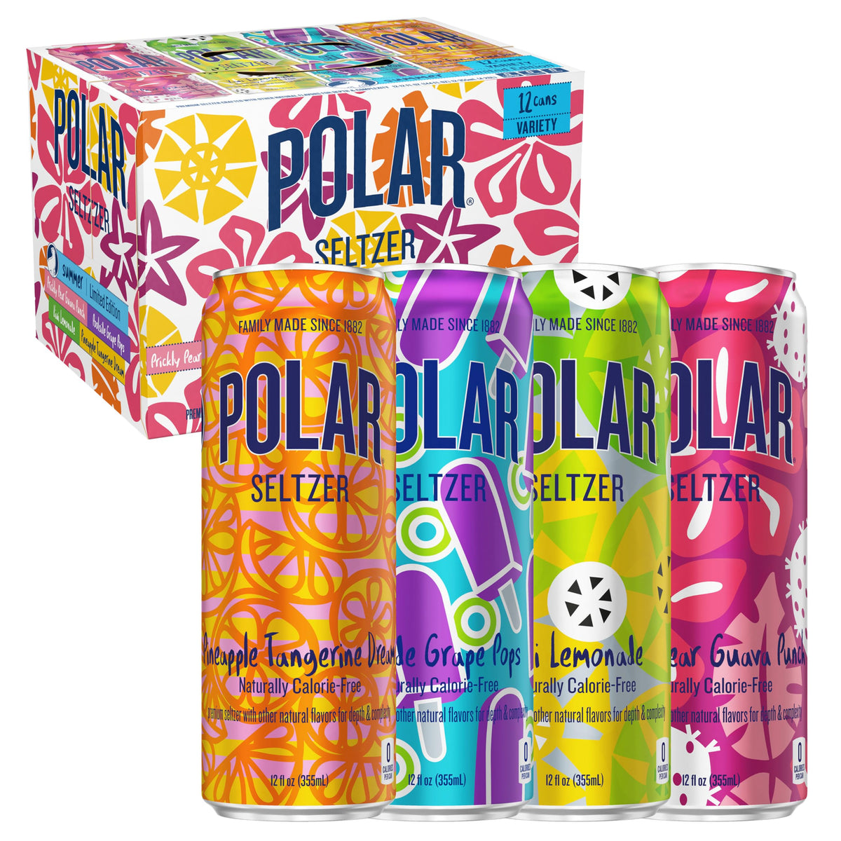 Polar Seltzer Water Crowd-Pleaser Variety Pack