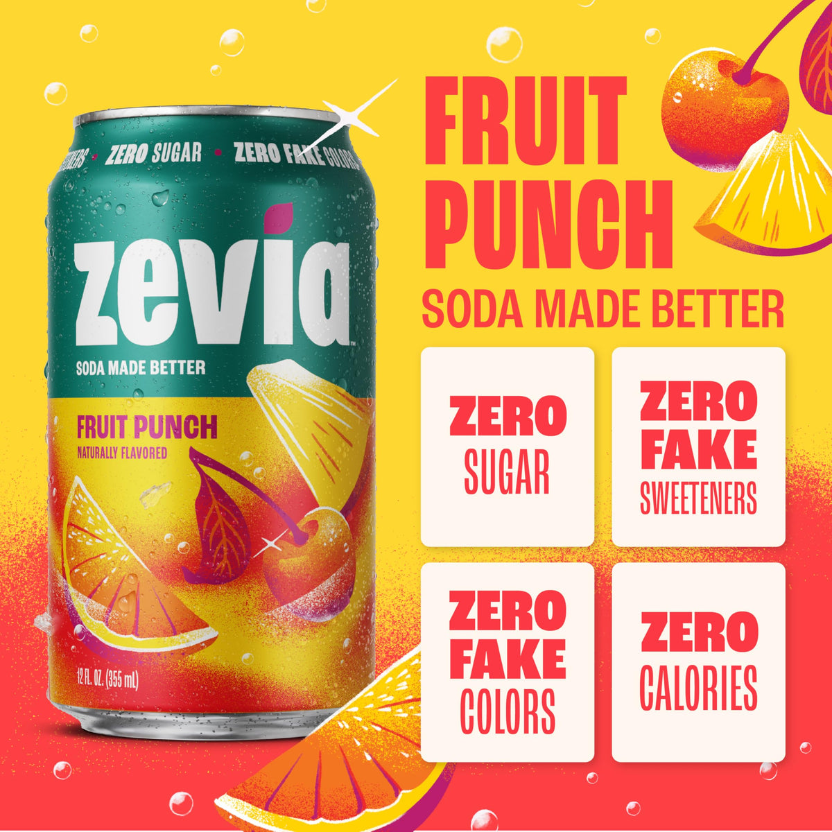 Zevia Zero Calorie Vanilla Cola Soda with Natural Flavors