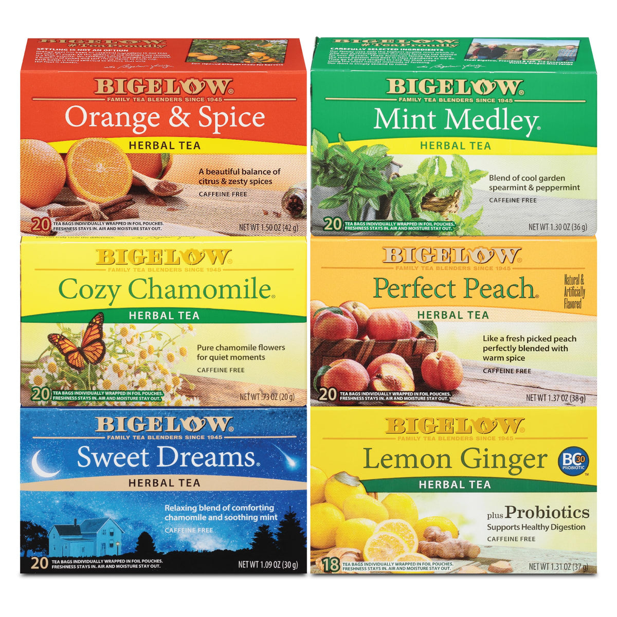 Bigelow Assorted Tea Variety Pack with Mixed Flavors